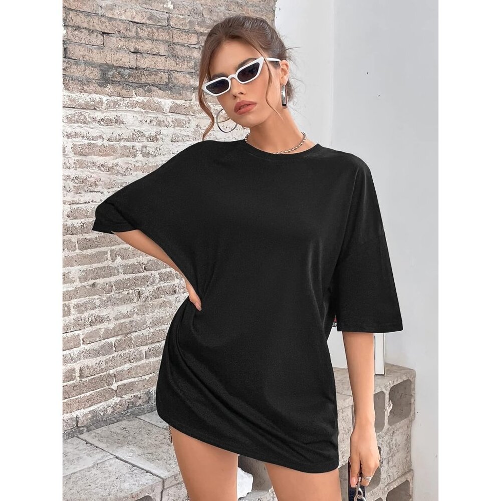 Women's Oversized T Shirts Graphic Tees Casual Vintage Summer Tops - Picture 2 of 5